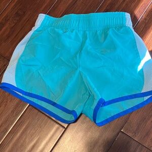 Athletic Works Women's Teal and Blue Shorts
